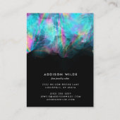 Carte De Visite Écran d'oreille pour collier d'encre d'alcool holo (Dos)