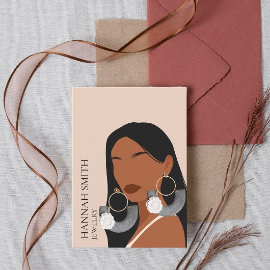 Carte De Visite Écran d'oreille pour femme Boho