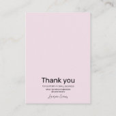 Carte De Visite Écran d'oreille rose (Dos)