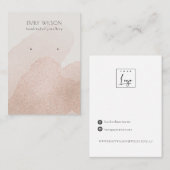 Carte De Visite Écran d'oreille rose Gold Shimmer (Devant / Derrière)