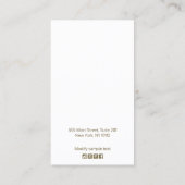 Carte De Visite Écran d'oreille rose or Boho (Dos)