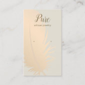 Carte De Visite Écran d'oreille rose or Boho (Devant)