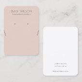 Carte De Visite Écran d'oreille rose Rose simple (Devant / Derrière)