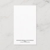 Carte De Visite Écran d'oreille rouge orange printemps (Dos)