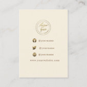 Carte De Visite Écran d'oreille rustique de tournesol jaune (Dos)