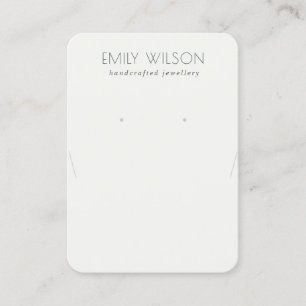 Carte De Visite Écran d'oreille simple en noir et blanc