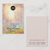 Carte De Visite Écran d'oreille Sunlit Pastel Rainbow Grunge (Devant / Derrière)