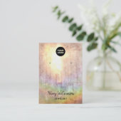 Carte De Visite Écran d'oreille Sunlit Pastel Rainbow Grunge (Debout devant)