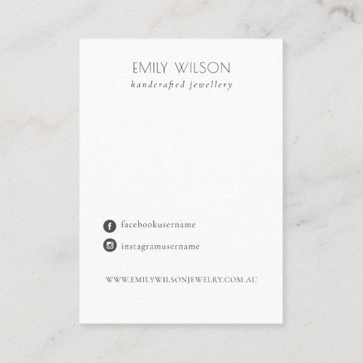 Carte De Visite Écran du logo Abstrait Confetti Blush Stud Elevage (Dos)