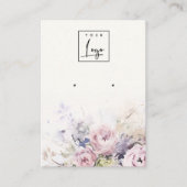 Carte De Visite Écran du logo de l'oreille florale Rose (Devant)