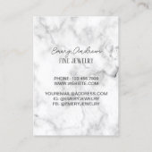 Carte De Visite Écran du Porte-oreille du concepteur de marbre (Dos)