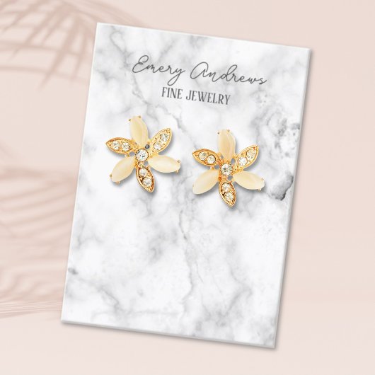 Carte De Visite Écran du Porte-oreille du concepteur de marbre