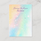 Carte De Visite Écran du support d'oreille du concepteur d'aquarel (Devant)