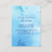 Carte De Visite Écran du support d'oreille du concepteur d'aquarel (Dos)