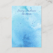 Carte De Visite Écran du support d'oreille du concepteur d'aquarel (Devant)