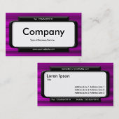 Carte De Visite Écran élégant - Texture profonde broyée (Devant / Derrière)