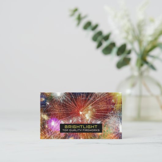 Carte De Visite Écran Firework, ventes Fireworks (Debout devant)