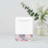 Carte De Visite Écran | Floral | Aquarelle  | Purple Bu (Debout devant)