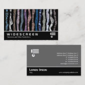 Carte De Visite Écran géant 0425 - Rayures minérales (Devant / Derrière)