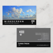 Carte De Visite Écran géant 133 nuages (Devant / Derrière)