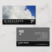 Carte De Visite Écran géant 158 - Nuage de Cumulous (Devant / Derrière)