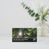 Carte De Visite Écran géant 228 - Sun par des arbres (Debout devant)