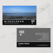 Carte De Visite Écran géant 343 - Estuaire de Severn chez Penarth (Devant / Derrière)