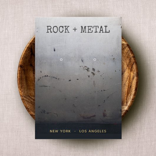 Carte De Visite Écran Grunge Gris Noir