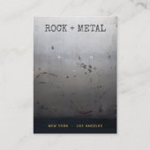 Carte De Visite Écran Grunge Gris Noir (Devant)