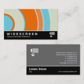 Carte De Visite Écran large 0429 - Cercle coloré 03 (Devant / Derrière)