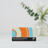 Carte De Visite Écran large 0429 - Cercle coloré 03 (Debout devant)