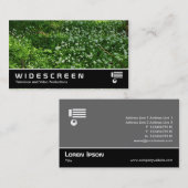 Carte De Visite Écran large 0438 - Fleurs de bois (Devant / Derrière)