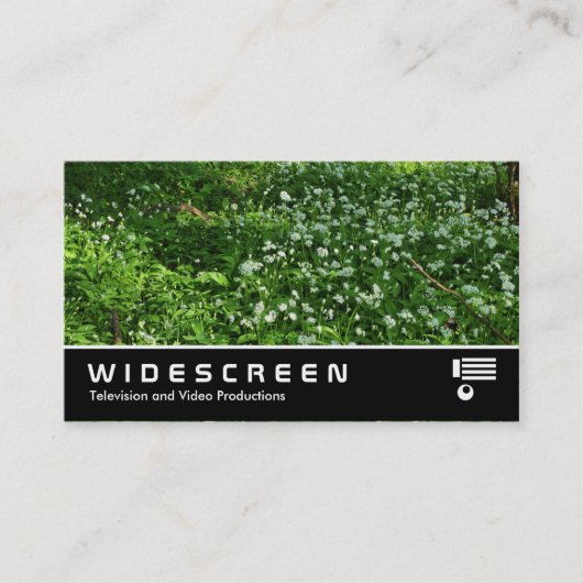 Carte De Visite Écran large 0438 - Fleurs de bois (Devant)