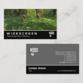 Carte De Visite Écran large 0439 - Printemps dans les bois (Devant / Derrière)