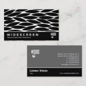 Carte De Visite Écran large 0447 - Feuilles Abstraits (Devant / Derrière)