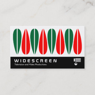 Carte De Visite Écran large 0452 - Feuilles rétro 03