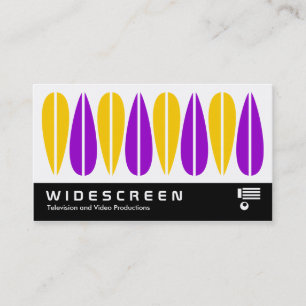 Carte De Visite Écran large 0458 - Feuille rétro 08