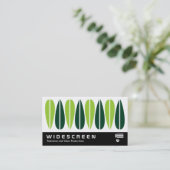 Carte De Visite Écran large 0462 - Feuille rétro 012 (Debout devant)