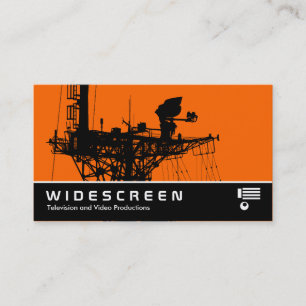 Carte De Visite Écran large 0482 - Mât radar - Orange