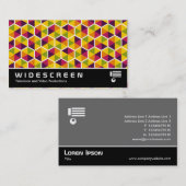 Carte De Visite Écran large 0510 - Hexagon Motif 01 (Devant / Derrière)