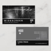 Carte De Visite Écran large 0517 - Route d'automne (Devant / Derrière)