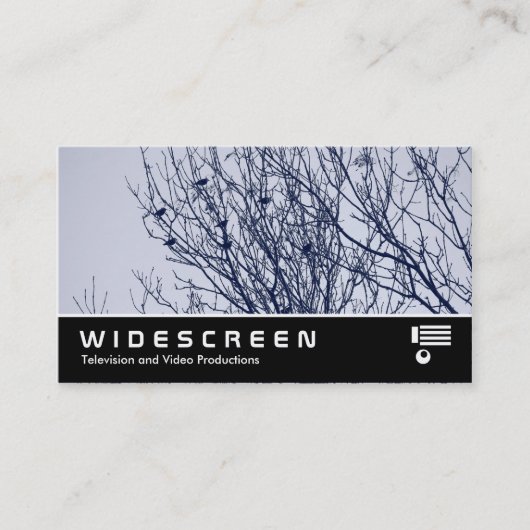 Carte De Visite Écran large 0520 - Étoiles dans un arbre (Devant)