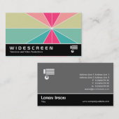 Carte De Visite Écran large 0521 - Segments de couleur 01 (Devant / Derrière)