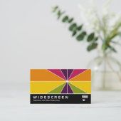 Carte De Visite Écran large 0522 - Segments couleur 02 (Debout devant)