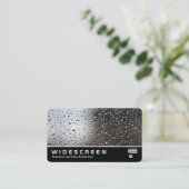 Carte De Visite Écran large 0528 - Pluie sur une fenêtre (Debout devant)