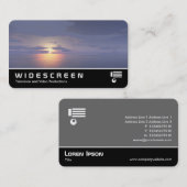 Carte De Visite Écran large 0529 - Lever du soleil/Coucher du sole (Devant / Derrière)