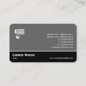 Carte De Visite Écran large 0535 - Fractal 120717 (Dos)