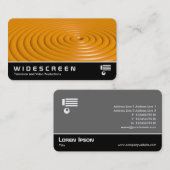 Carte De Visite Écran large 0549 - Anneaux - Orange (Devant / Derrière)