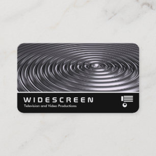 Carte De Visite Ecran large 0553 - Anneaux - Chrome