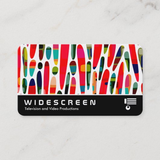 Carte De Visite Écran large 0556 - Collage de couleurs 150222 (Devant)